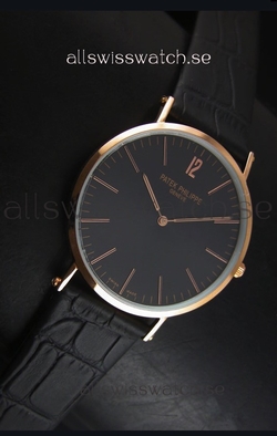 Patek Philippe Calatrava Ulta-Thin Quartz Rose Gold Case