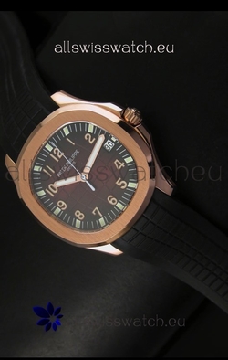 Patek Philippe Aquanaut Rose Gold in Brown Dial - 1:1 Mirror