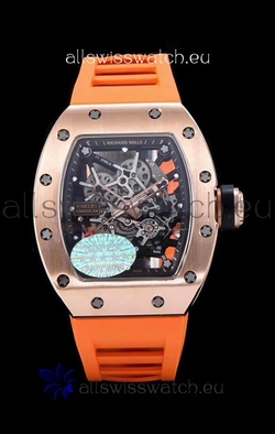 Richard Mille RM035 AMERICAS 18K Rose Gold in Orange Strap