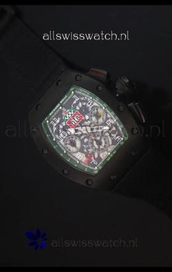 Richard Mille RM011 Filipe Massa PVDin Black Nylon Strap