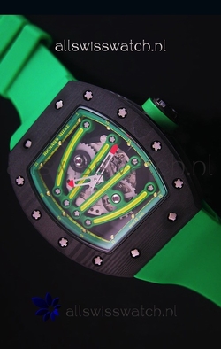 Richard Mille RM059 Yohan Blake Forged Carbon Casein Green Bezel