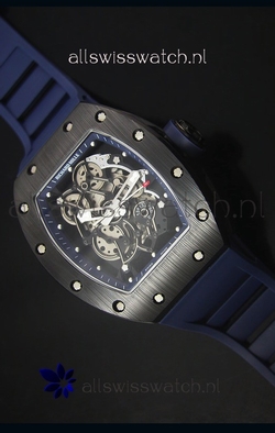 Richard Mille RM055 Ceramic Case in Blue Inner Bezel