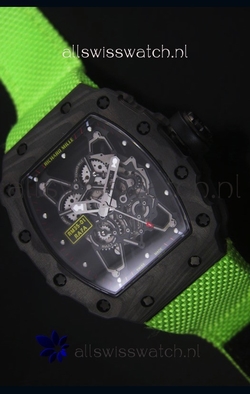 Richard Mille RM35-01 Rafael Nadal EditionGreen Nylon Strap