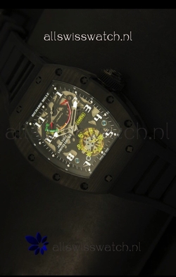 Richard Mille RM036 Jean Todt Forged Carbon Bezel Titanium - All Black Edition