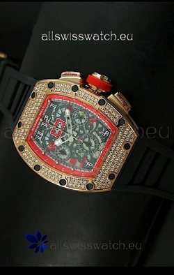 Richard Mille Filippe Massa Edition Titaniumin Pink Gold Case