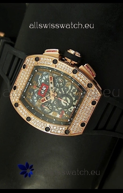 Richard Mille Filippe Massa Edition Titaniumin Pink Gold Case