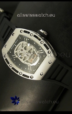 Richard Mille RM052 Skull Tourbillonin Brushed Steel Case