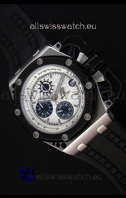 Audemars Piguet Royal Oak Survivor Chronograph Quartz in White Dial