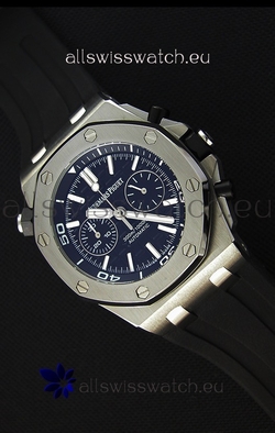 Audemars Piguet Royal Oak Offshore Diver Chronograph Quartz in Black Dial