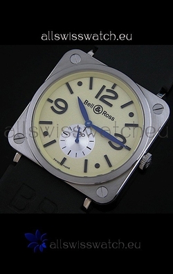 Bell & Ross in Gold Ivory Dial