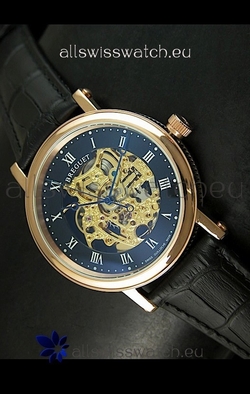 Breguet Classique Automatic in Gold Skeleton Dial - Arabic Hour Numerals