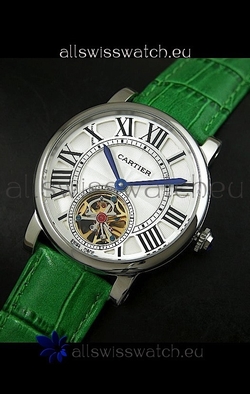 Cartier Ronde de Tourbillon in Green Strap