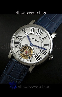 Cartier Ronde de Tourbillon in Blue Strap