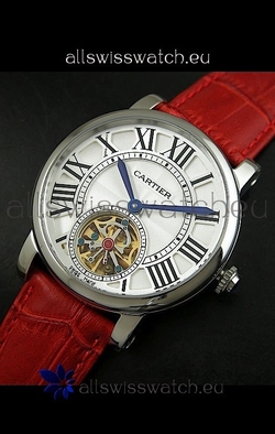 Cartier Ronde de Tourbillon in Red Strap