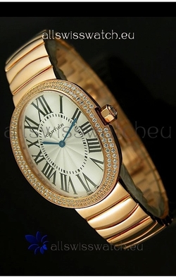 Cartier Baignoire in Yellow Gold/Diamonds Bezel