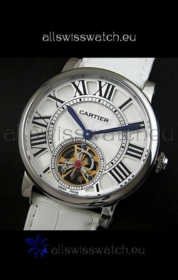 Cartier Ronde de Tourbillon in White Strap