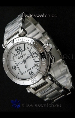 Cartier Pasha De Seatimer Quartz in White Dial