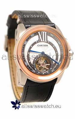 Calibre de Cartier Flying Tourbillon Rose Gold
