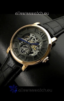 Cartier Ronde de in Skelton Black Dial