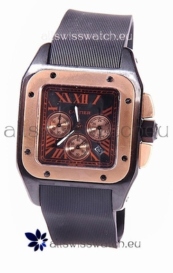 Cartier Santos 100 Carbon Chrono
