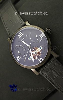 Cartier Calibre de Tourbillon PVD in Blue Dial