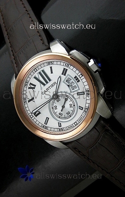 Cartier Calibre de in White Dial