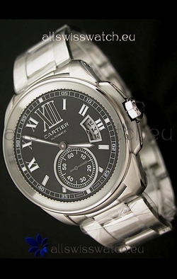 Calibre De Cartier Automatic in Black Dial