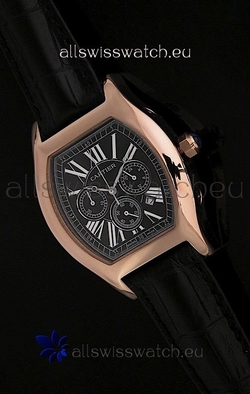 Cartier Tortue in Black Dial