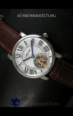 Cartier Ronde de Tourbillon in Brown Strap