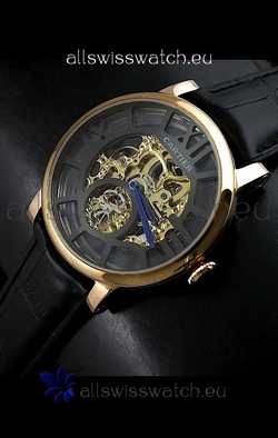 Cartier Ronde de in Skelton Gold Dial