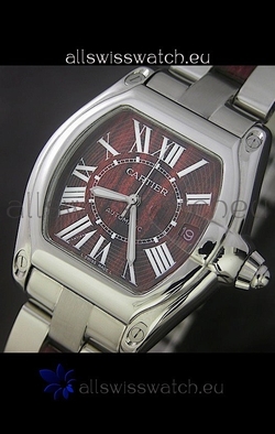 Cartier Roadster in Red Wine Dial