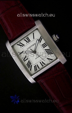 Cartier Tank 100 in Brown Strap