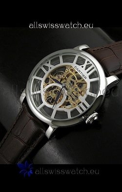 Cartier Ronde de in Skelton Gold Dial
