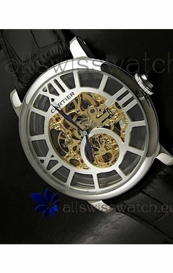 Cartier Ronde de in Skelton Gold Dial