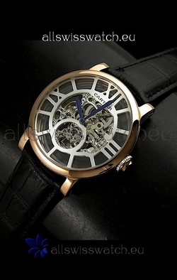 Cartier Ronde de in Skeleton Silver Dial