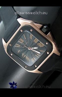 Cartier Santos 100 in Pink Gold