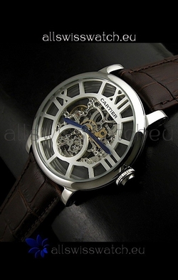 Cartier Ronde de in Skelton Grey Dial