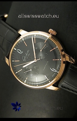 Glashuette Senator in 18K Pink Gold Case