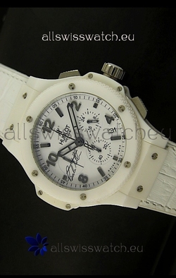 Hublot Big Bang White Ceramic Case in Quartz Movement