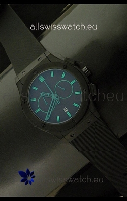 Hublot Big Bang Classic Fusion Chrono with Green Markers Ceramic Case