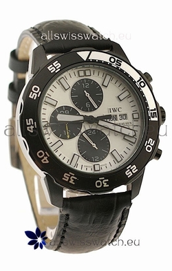 IWC Aquatimer Chronograph PVD in White Dial