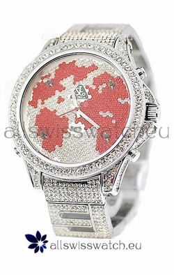 Jacob & Co Diamond in Red/White Dial