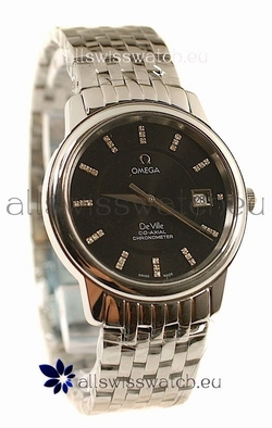 Omega Co-Axial Deville Steel in Diamond Encrusted Stick Markers