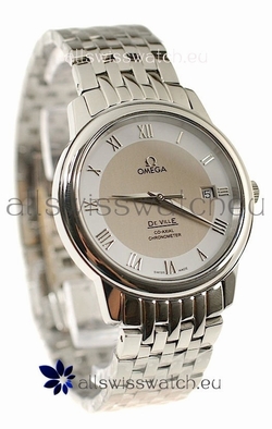 Omega Co-Axial Deville Steel in Cream Dial