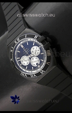 Omega Double Eagle Chronograph PVD Black