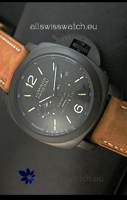 Panerai PAM365 L’Astronomo Luminor 1950 GMT Equation of Time Black Dial PVD