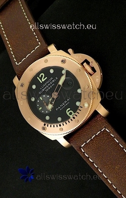 Panerai Luminor Submersible 1000M Automatic Rose Gold in Black Dial