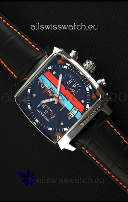 Tag Heuer Monaco 24 Quartz in Red/Blue Stripes Dial