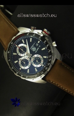 Tag Heuer Calibre 16 Stainless Steel in Black Dial