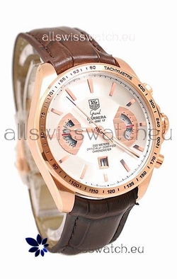Tag Heuer Grand Carrera Gold in White Dial